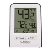 La Crosse Technology Wireless Indoor/Outdoor Temperature Monitor with Hi/Low Records, Humidity, 12/24 Hour Time - 330 Foot Transmission Range