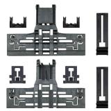 Upgraded WPW10546503 Dishwasher Top Rack Adjuster Compatible with Kitcheneaid Dishwasher Parts Upper Rack, Includes W10546503 W10195840 W10195839 W10250160 Part for Whirlpool kenmore Dishwasher, 8 PCS