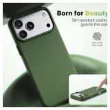 QuantumKoo for iPhone 17 Pro Max TechWoven Case 2025 Green