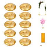 2-Pack Leakproof Water Bags for Arch Stand, Heavy-Duty Balloon Arch Weights with Reinforced Seams for Wedding Birthday Party, Fast Fill & Drain