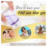 DMuuuDM 50 Pack,20ml Clear Glass Essential Oil Bottle,Empty Refillable Travel Glass Liquid Sample Vial Decorations Preservation Storage Vials Test Jars Container with Aluminum Lids-1.18" W x 2" H