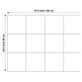 DECORITA Blue Felt Bulletin Board 47"x35" | Felt Wall Tiles (12-Pack) | Large Cork Pin Board Alternative for Office, Home & Classroom | Blue Classroom Decor Office Supplies | Gray Blue