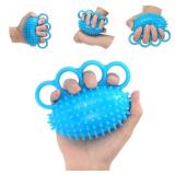 Hand Exercise Ball Finger Therapy Ball - Grip Strengthening, Improve Flexibility, Squeeze Stress Relief Balls, Resistance Strength Trainer for Hand