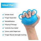 Hand Exercise Ball Finger Therapy Ball - Grip Strengthening, Improve Flexibility, Squeeze Stress Relief Balls, Resistance Strength Trainer for Hand