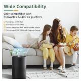 Air Purifi-ers Replacement Filt-er for Purivortex AC400 Air Purifi-er, 3-in-1 HEPA Technology High Efficiency Toxin Absorber Filt-er, Green 2 pack A400