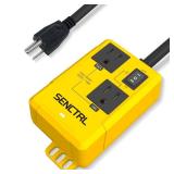 SENCTRL Automatic Vacuum Switch Allow Power Tool/Table Saw to Turn Vac Cleaner/Accessory On and Off Automatically, Load Sensing, On Delay Prevent Circuit Overload, Shop Dust Collector Off Delay