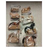 THINKBAY 8PCS 6" Large Horse Figurines Animal Toys for Kids, Realistic Plastic Farm Animal Figurines Toys for Toddlers, Horse Party Favors Birthday Gift Cake Toppers for Boys Girls