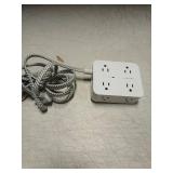 Extension Cord 25 Ft, HANYCONY Surge Protector Power Strip with 8 Outlets 4 USB Ports(2 USB C), Long Cord, Wall Mount, Desk USB Charging Station for Home Office College Dorm Room Essentials