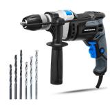 Hammerhead 7.5-Amp 1/2 Inch Variable Speed Hammer Drill with 6pcs Bit - HAHD075