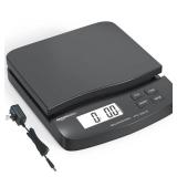 Amazon Basics Digital Postal Scale, AC Adapter, 65 lb Capacity, 0.1 oz Readability, Black