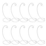 OwnMy 10 Packs of Ornament Display Stand Holder Iron Hanging Rack for Hanging Globe Air Plant Terrarium Witch Ball Bauble Home Party Craft