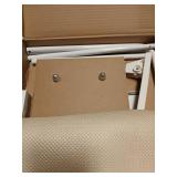 keny Cordless Cat Window Perch, Large Size Hammock with 4 Strong Suction Cups, Cat Hammock for Window with Two Fabrics Cover, Foldable Bed for Cats, White