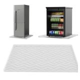 Mini Fridge Silicone Mat - 23.6"x23.6"x0.5" Non-Slip, Spill-Proof, Drip Prevention | Ideal for Refrigerators, Washing Machines, Dryers, Wine Coolers, and Dishwashers
