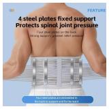 Lightweight Back Brace for Lower Back Pain Men Women, Breathable Lumbar Support Waist Support Brace for Women Lower Back Pain Relief Products, Adjustable Waist Belt Sciatic Nerve Brace for Women Men (