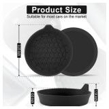 SINGARO Car Cup Holder Coaster, Silicone Cup Holder Insert, Universal Non-Slip Cup Holders, Car Accessories Interior for Women and Man Interior Sets 4 Pack Black