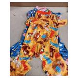 JpGdn 2PCS Dog Pajamas for XXL Sized Dog Pjs Clothes Puppy Onesies Outfits Pet Jammies Boy Girl Male Female Apparel Paw Bone Puppy Print XXL