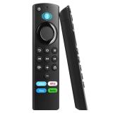 Replacement Voice Remote Fit for All Fire-Series Smart TVs Cube/Stick(2nd/3rd Gen)/Stick Lite, TV Stick 4K/4K Max(1st/2nd Gen), Smart TV 3rd Gen and Fit for TCL, Insignia-Toshiba-Pioneer-Smart TV