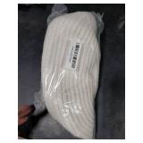 JMvicyroam Woven Basket,Small Rope Storage Bin with Handles & Ribbon Bag, Organizer for Shelves Closets,Gift Basket Empty for Birthday,Books,Dog Toys,White