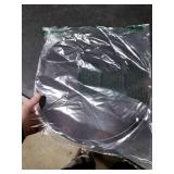 50 PCS Black Paper Placemats Round Place Mat Glitter Disposable Paper Chargers Party Tablemats for Halloween Birthday Wedding Bachelorette Party Dinner Table Decor (13x13inch)