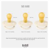 BIBS Pacifiers Colour Collection | Natural Rubber Baby Pacifier | Set of 2 BPA-Free Soothers | Made in Denmark | 6+ Months (Pack of 2) | Sky Blue