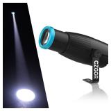 Pinspot Light, Czgor 12W Cold White LED Pin Spot Lights, Super Bright Manual Focus Disco Ball Spotlight, Stage Lighting for Mirror Ball DJ Disco Party Club Bar Wedding (No Remote Control)