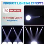 Pinspot Light, Czgor 12W Cold White LED Pin Spot Lights, Super Bright Manual Focus Disco Ball Spotlight, Stage Lighting for Mirror Ball DJ Disco Party Club Bar Wedding (No Remote Control)