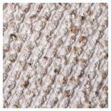 DEZENE Striped Throw Pillow Covers 24x24 Set of 2 Beige Textured Boucle Chic Morden Boho Accent Farmhouse Square Decorative Couch Pillow Covers for Home Decor Bed Sofa Living Room