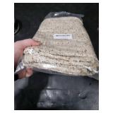 DEZENE Striped Throw Pillow Covers 24x24 Set of 2 Beige Textured Boucle Chic Morden Boho Accent Farmhouse Square Decorative Couch Pillow Covers for Home Decor Bed Sofa Living Room