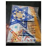 XCHI Six-Pointed Star Dreidel Gelts Hanukkah Chanukah Menorah Tablecloth Rectangle Table Cloth Washable Table Covers for Indoor Dining Home Party Decorations 60x84 Inch