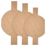 120 Pieces Precut Circle Cake Pan Liners Round Parchment Paper Non-stick Parchment Paper with Lift Tabs for Baking (Brown)