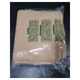 NICETOWN Semi Sheer Linen Burlap Curtains for Farmhouse, Grommet Semi Sheer Balance Privacy Added with Light Filtering Vertical Drapes for Bedroom/Living Room, W55 x L90, 2 Panels