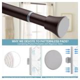 EBOATOP Bronze Shower Curtain Rod - Tension Curtain Rod for Window or Bathroom Adjustable 32 to 78 inch Spring Tension Shower Rod No Drilling Non Slip, Matte Bronze