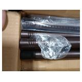 EBOATOP Bronze Shower Curtain Rod - Tension Curtain Rod for Window or Bathroom Adjustable 32 to 78 inch Spring Tension Shower Rod No Drilling Non Slip, Matte Bronze