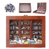 BBVCX Anxiety Bookshelf | Get rid of Your Anxiety,Home & Office Decor for Book Lovers,Miniature Book Matchbox Display Cabinet, Creative Ornaments, Stress-Relieving Gifts for Family and Friends