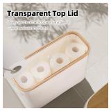 ZAZROOM Toilet Paper Storage Basket - Toilet Paper Organizer Bathroom Toilet Paper Holder for Up to 9 Mega Rolls Free Standing & Foldable