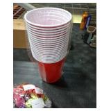 Seematn Christmas Party Game Xmas Bow Games for Family Adults Raffle Carnival Party, Include 40 Gift Bows 20 Disposable Plastic Cups and Red Rope for Christmas Accessories Holiday Prizes