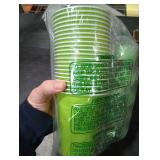Soulchen 30 Pcs Christmas Game Supplies Set 22 Green Plastic Cups 15 oz 8 Glowing Balls Reusable Xmas Party Cup Table Tennis Game for Christmas Games Party Favor House Birthday BBQ Holiday