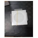 Acrylic Napkin Coaster,DIY Clear Acrylic Coasters with Insert for Cocktail Napkins for Festival,Party,Home,Bar Decor (6pcs Coasters+ 1pcs Holder)