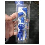 JVC Memory Foam Earbud Marshmallow Memory Foam Earbud with Mic Blue (HAFX38MA)