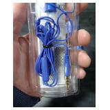 JVC Memory Foam Earbud Marshmallow Memory Foam Earbud with Mic Blue (HAFX38MA)