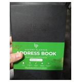 Legend Planner Address Book with Alphabetical Tabs Telephone Contacts Book for Phone Numbers, Addresses, Passwords, Medium (Black)