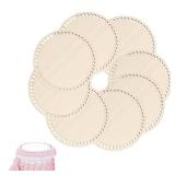 Round Crochet Basket Base 8pack: 6