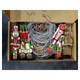 Bulk Pcs Christmas Nutcracker Ornament Set - Small Wooden Soldier Hanging Decoration, King Holiday Figures Tree Ornament With Ropes for Xmas Party Decor