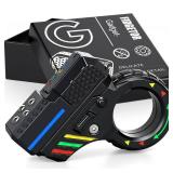 3D Fidget Gun Slider Toy, EDC Fidget Ring Pad, Hand Roller for Kids 8-12, Fidgets Spinner Pistol Adults Desk Clicker Toy for Focus Fidgeting, Sensory Play, Finger Workout Gadget (Plastic)