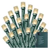 SISLYANIA Battery Operated Christmas Lights - 50 LED Mini Lights Battery Operated String Lights Indoor Outdoor String Lights with Timer 8 Modes Fairy Lights for Christmas Tree Wreath Party, Warm White