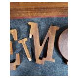 JIALEIXI Interchangeable Home Sweet Home Sign, Wooden Seasonal Tabletop Plaque Decorations, for All Seasonal Desktop House Living Room Indoor Decor. DAMAGED SEE PHOTO**