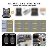 MCREHOTZ Professional Laser Bore Sighting Kit: Red Bore Sight with 50 Adapters - Multiple Caliber Bore Sighter Perfectly Choice for All Gun - .17 Cal to 12GA Rifle Pistol Boresighter