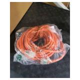 HUANCHAIN 12/3 Gauge Heavy Duty Outdoor Extension Cord 50 ft Waterproof with Lighted end, Flexible Cold-Resistant 3 Prong Electric Cord Outside, 15Amp 1875W 12AWG SJTW, Orange, ETL