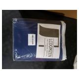 Navy Blue 3-in-1 Heavy Soundproof Curtains Full Blackout Curtains for Bedroom Energy Saving Winter Drapes Grommet Thermal Insulation Room Divider Drapes for Living Room (1 Panel, Navy Blue, 50 x 96)