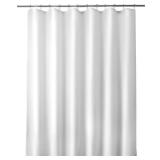 Titanker Fabric Shower Curtain Liner Washable, 72 x 78 Inches, White Shower Liner Fabric with 2 Magnets, Polyester Long Bathroom Shower Curtain Liner Waterproof Soft Lightweight, White